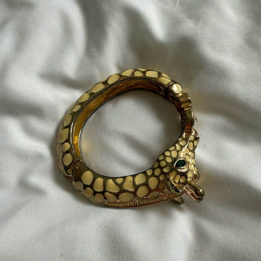 Gold giraffe bracelet
